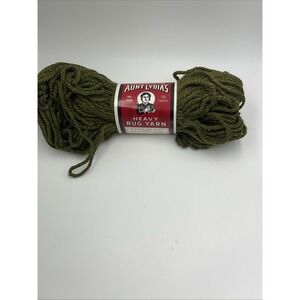 American Thread Aunt Lydia's Heavy Rug Yarn  #291 Moss Green 70 Yards